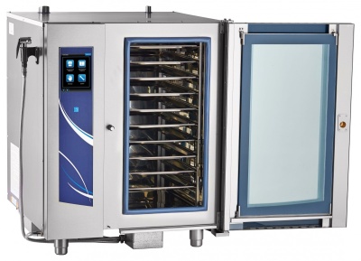 Бойлерный программируемый пароконвектомат Abat ПКА 10-1/1ПП 2 с парогенератором